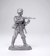 Миниатюра из олова Немецкий пехотинец с MP-40, 1944-45 гг. EK Castings - фото
