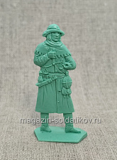 Солдатики из пластика Киевская Русь. Мирный житель. Купец Жерар (зеленый), Воины и битвы - фото