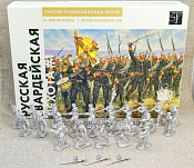 Фигурки из металла Русская гвардейская пехота #1 (24 шт) 28 мм АРЕС - фото