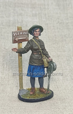 Девушка - инструктор МПВО с ручной сиреной, 1941-44 гг. СССР, 54 мм - фото
