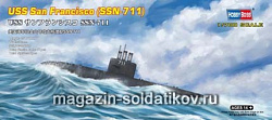 Сборная модель из пластика Подлодка USS San Francisco SSN-711 (1/700) Hobbyboss