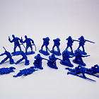 Солдатики из пластика Union Infantry 16 figures in 8 poses (blue), 1:32 ClassicToySoldiers