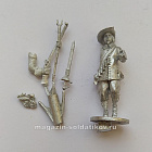 Сборная миниатюра из смолы Мушкетер,идущий 28 мм, Аванпост