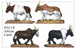 Фигурки из металла DA 118 Африканские буйволы, 28 mm Foundry
