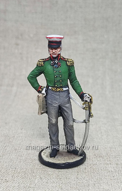 Миниатюра в росписи Генерал Ермолов, 54 мм, Студия Большой полк (ИЛ2343.12.02.54) (ИЛ2343.12.02.54)