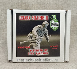 Сборная миниатюра из смолы Немецкий солдат - 1 Grenade Miniatures 1/35 (GM-35001) (GM-35001)