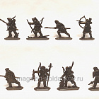Охотники (8 шт, бронза), 54 мм, Воины и битвы (CN432-0) (CN432-0)