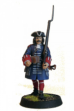 1038 Мушкетер. Французская Гвардия. 1701 г (40 мм) Драбант