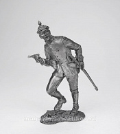 Миниатюра из олова 5272 СП Лейтенант прусского пешего гвардейского полка, Германия, 1914 г. 54 мм, Солдатики Публия - фото