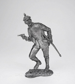 Миниатюра из олова 5272 СП Лейтенант прусского пешего гвардейского полка, Германия, 1914 г. 54 мм, Солдатики Публия