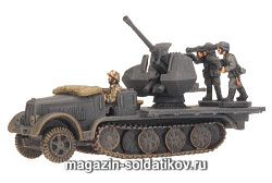 Сборная модель из пластика SdKfz 7/2 (3.7cm) (15мм) Flames of War (GE167) (GE167)