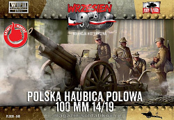 Сборная модель из пластика Polish haubica (howitzer) polowa 100 mm wz.1914/19, 1:72, First to Fight