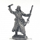 Миниатюра из олова Боец РККА в шинели с гранатой 1942-43 гг., 54мм. EK Castings (WW2-84) (WW2-84)