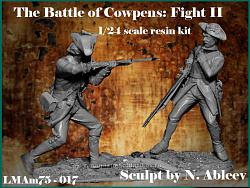 Сборная миниатюра из смолы The Battle of Cowpens: Fight II 75 мм, Legion Miniatures