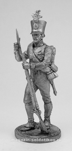 Миниатюра из олова Фузилер 4-го пехотного полка «Хох унд Дойчмейстер». Австрия, 1809-1814 гг. EK Castings