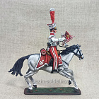 Миниатюра из олова Трубач гвардейских польских улан 1814 г., 54 мм, Студия Большой полк (ИЛ2379.12.03.54) (ИЛ2379.12.03.54)