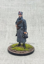 Миниатюра из олова Человек с ружьем, 54 мм, Студия Большой полк - фото