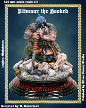 Сборная миниатюра из смолы Uttmaar the Hooded 120 mm, Legion Miniatures - фото