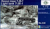 Сборная модель из пластика Советский легкий танк Т-26-1, 1939г. military UM technics (1/72) - фото