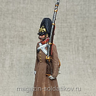 Миниатюра из олова Русский гвардейский гренадер в шинели 1840-е гг., Студия Большой полк (ИЛ2792.12.02.54) (ИЛ2792.12.02.54)