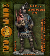 TR54-25	Rudolf von Sachsenhausen 1371 54mm Tartar Miniatures