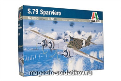 Сборная модель из пластика ИТ Самолет S.79 Sparviero (1/72) Italeri (1290) (1290)