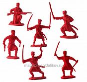 Солдатики из пластика Набор солдатиков «Терские казаки» (6 шт) Биплант - фото