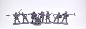 Солдатики из пластика Набор «Испанские воины» (серый цвет), 1/32 Инженеръ Басевичъ для Chintoys - фото