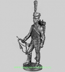 Миниатюра из олова Трубач гвардейской морской пехоты, Франция, 1810 г., 54 мм, Россия