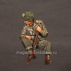 Сборная фигура из смолы Парашютист США на отдыхе, 1:35, SOGA miniatures (SM 3511) (SM 3511 )