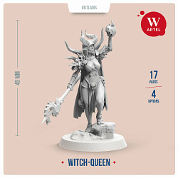 Сборные фигуры из смолы Witch-Queen, 28 мм, Артель авторской миниатюры «W»