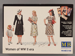 Сборные фигуры из пластика MB 35148 Женщины Второй Мировой Войны (1/35) Master Box (Q445-188) (Q445-188)