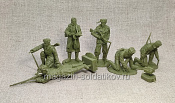 Солдатики из мягкого резиноподобного пластика Партизаны, набор 6 шт, 1/32 Soldiers. Есть - фото