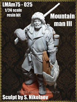 Сборная миниатюра из смолы Mountain Man III, 75 мм, Legion Miniatures