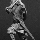 Сборная миниатюра из смолы Русский воин с топором XIII-XIV вв. 54 мм, Chronos miniatures (CHM-54060) (CHM-54060)