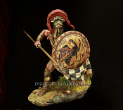 Сборная миниатюра из смолы Greek hoplite, 5th century BC, 75 mm (1:24) Medieval Forge Miniatures - фото