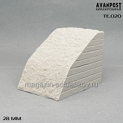 Сборная миниатюра из смолы Насыпь прямая, 28 мм, Аванпост - фото