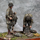 Сборная фигура из смолы SM 3635 Парашютисты США. День Д.1944 год, 1:35, SOGA miniatures (SM-3635) (SM-3635)