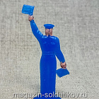 Сборная модель из пластика Матрос (синий пластик), Наша Армия (400-908) (400-908)