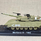 Масштабная модель в сборе и окраске Merkava III (1990), 1:72, Боевые машины мира