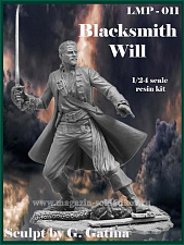 Сборная миниатюра из смолы Blacksmith Will 75 мм, Legion Miniatures - фото