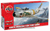 Сборная модель из пластика А Самолет SABRE F8 6-F (1/72) Airfix - фото