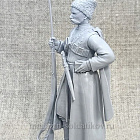 Сборная миниатюра из смолы Казак - урядник, Первая мировая война, 75 мм, Shot Mini (RIA-K-2) (RIA-K-2)