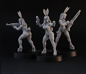 Dangerous Bunny Girls (3 шт.), 28mm, Brother Vinni`s - фото