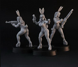 Dangerous Bunny Girls (3 шт.), 28mm, Brother Vinni`s (ag-46) (ag-46)