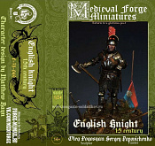 C-75-049 English knight 15th century, 75 mm (1:24) Medieval Forge Miniatures