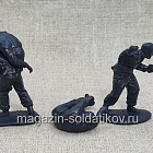 Солдатики из пластика German Panzer Crew (in Combat) WWII 1/32, Mars (32035) (32035)