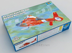 Сборная модель из пластика Вертолет US Coast Guard HH-65C Dolphin 1:35 Трумпетер (05107) (05107)