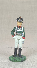 №21 - Обер-офицер Московского пехотного полка в парадной форме, 1812 г. - фото