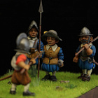 Тридцатилетняя война 1618-30: Европейская пехота №1 - комплект шаржевых фигур из 4-х штук